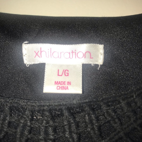 Xhilaration little black lace dress size Large - Picture 6 of 7